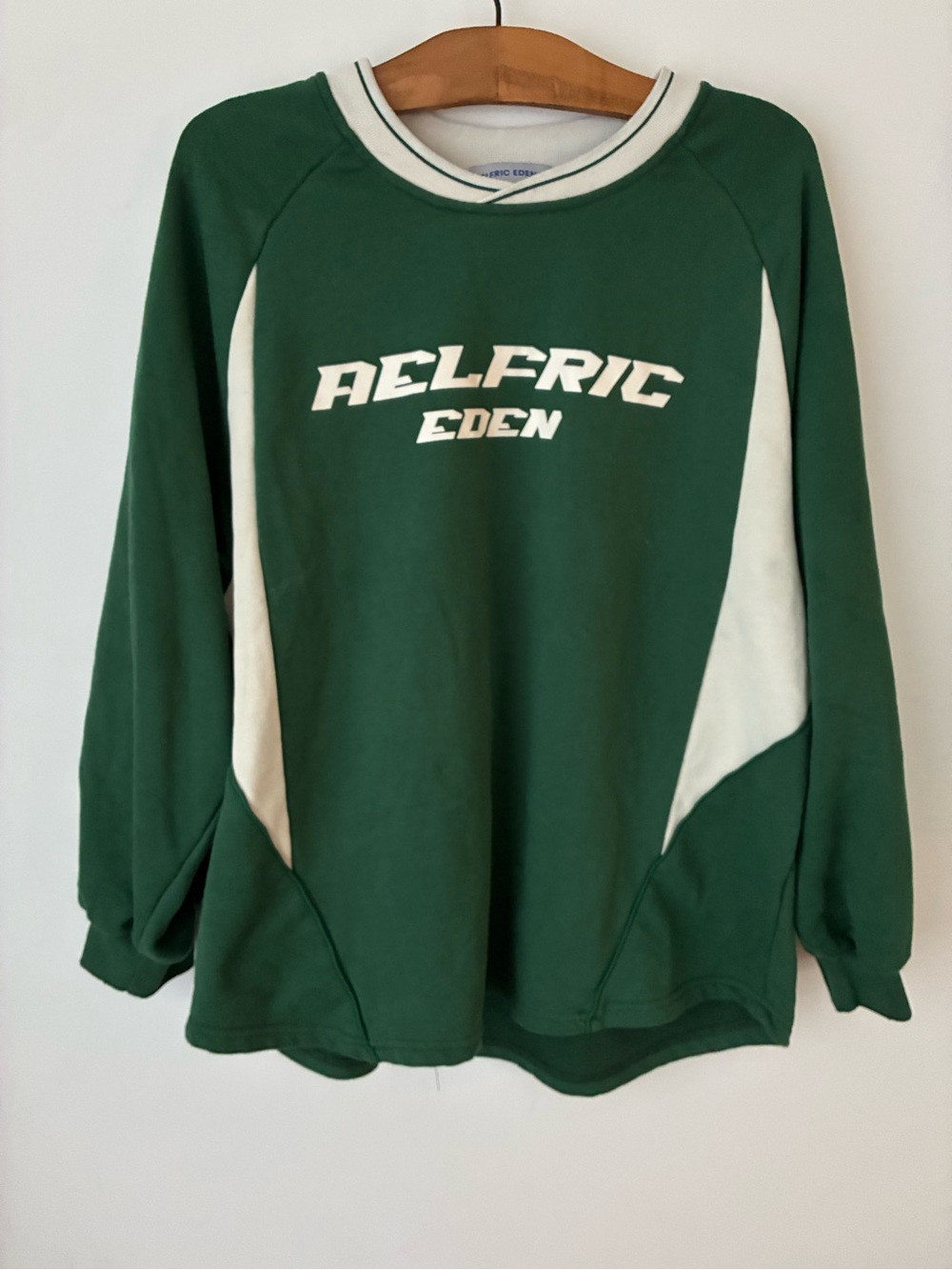 Aelfric Eden Sweater Men’s Large Green Pullover Sweatshirt